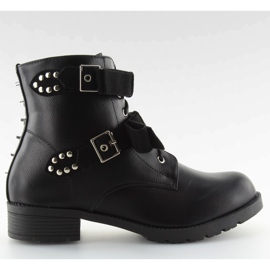 Bottes de travail noires à clous noirs le noir