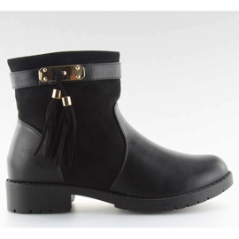 Bottes femme noires Y8567 noir le noir