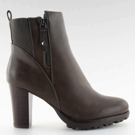 Gris Bottes femme à talons gris JA3132 gris