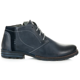 Lucca Bottes pour hommes avec isolation bleu