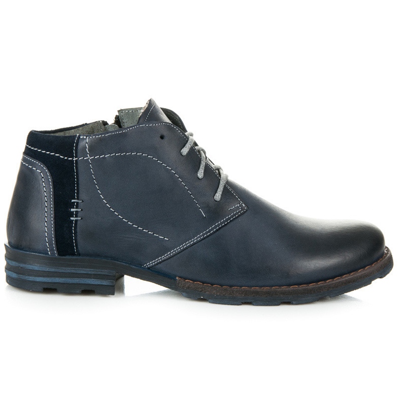 Lucca Bottes pour hommes avec isolation bleu