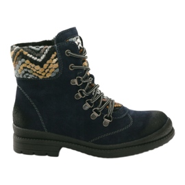 Ouvriers isolés en cuir Filippo 393 bleu marine