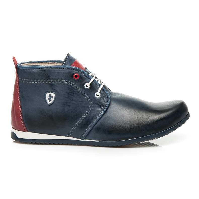 Lucca Bottes hautes en cuir bleu
