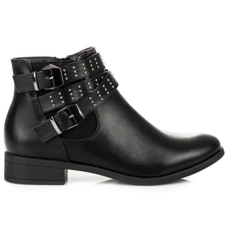 Seastar Bottines Chelsea noires à boucles le noir