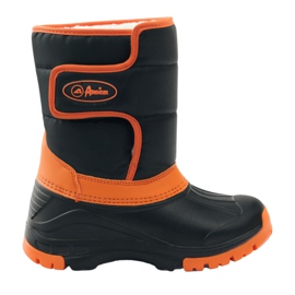 American Club Bottes d'hiver bottes américaines super légères noir orange