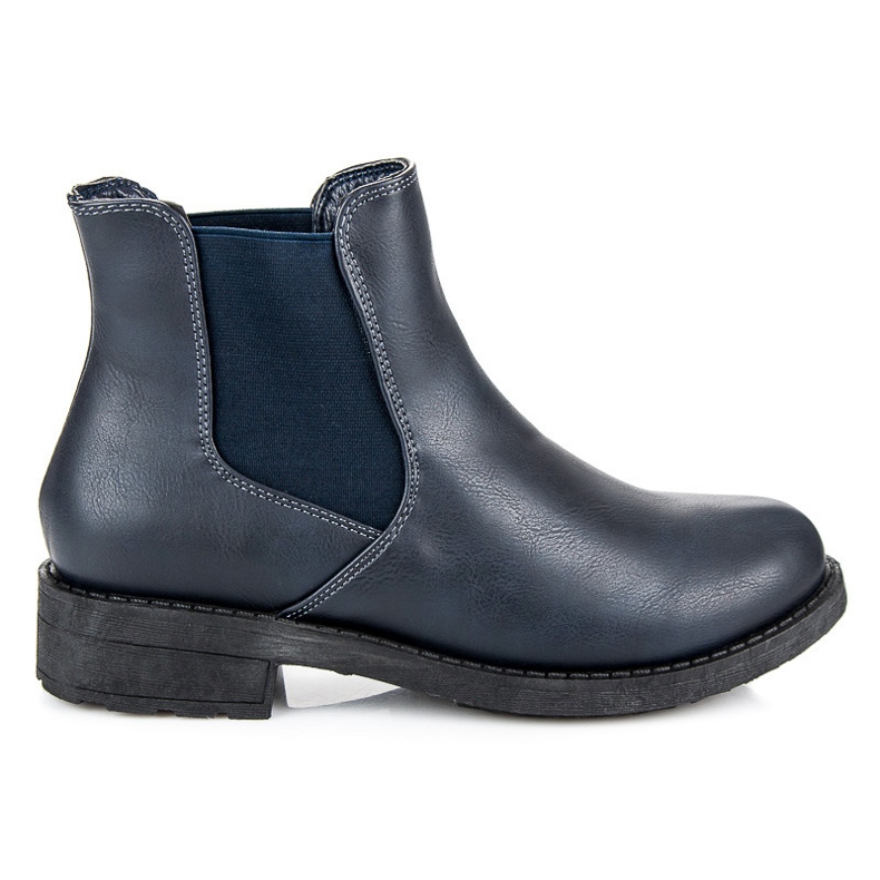 Licean Bottines Chelsea bleu marine pour l'automne