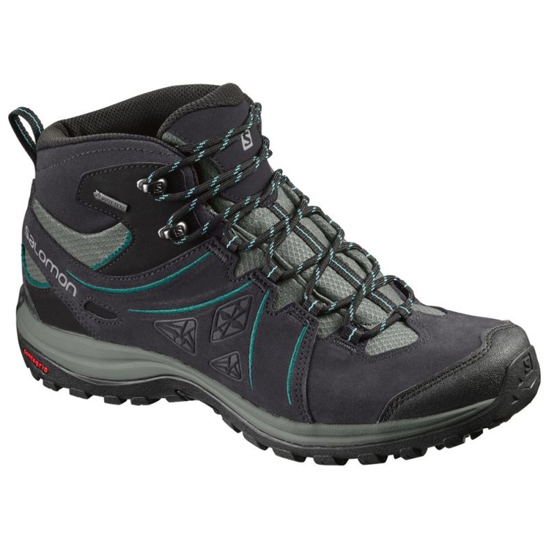 Chaussures de trekking Salomon Ellipse 2 Mid gris le noir Chaussures de trekking Salomon Ellipse 2 Mid gris le noir