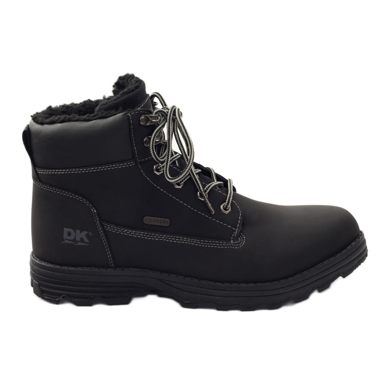 DK Bottes isolées avec fourrure le noir