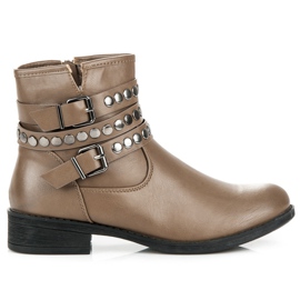 Yes Mile Bottes avec une boucle décorative brun