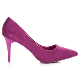 Comer Escarpins en daim violet