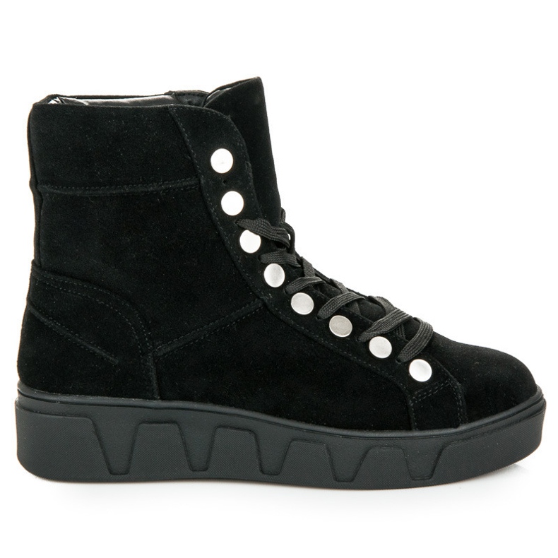 Betler Bottines à lacets sur la plateforme le noir