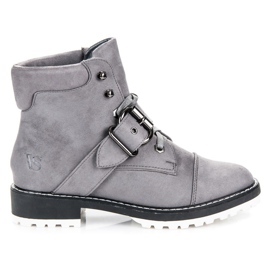 Vices New Collection Trappeurs en suède gris Vices New Collection Trappeurs en suède gris