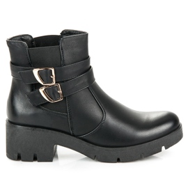 Abloom Bottines Chelsea à boucles le noir