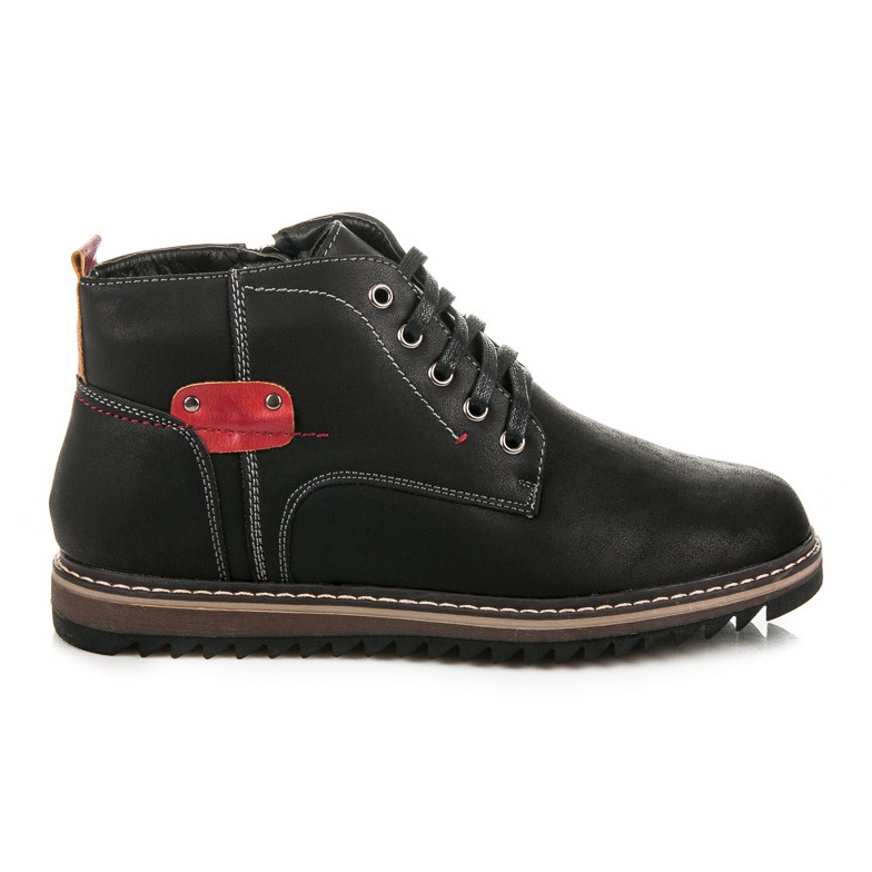 Venmax Chaussures confortables pour l'hiver le noir