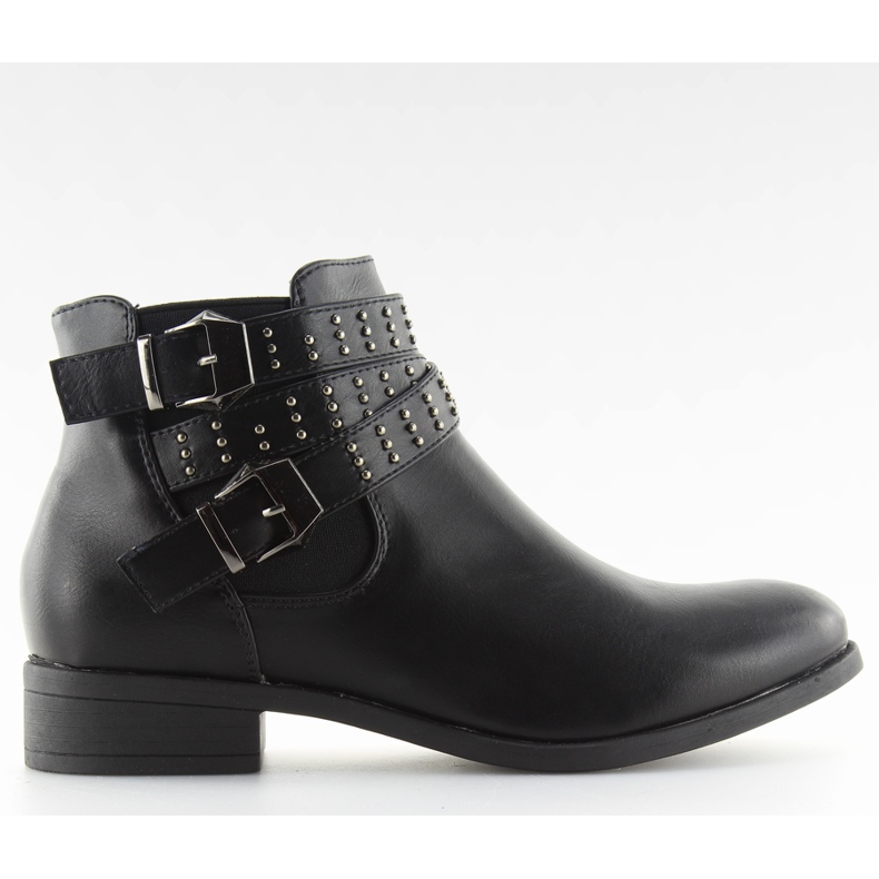 Bottines Jodhpur noires pe153p noir le noir