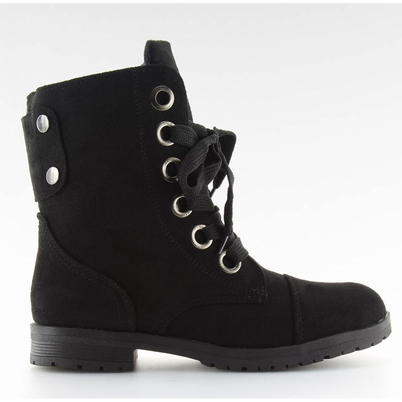 Bottes de travail noires à lacets 8901 Black le noir