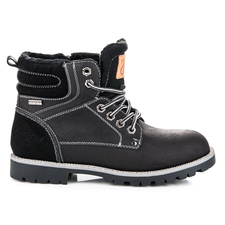 Vices New Collection Trappeurs avec une fermeture éclair le noir