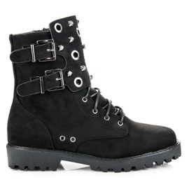 Vices New Collection Bottes de travail en daim le noir