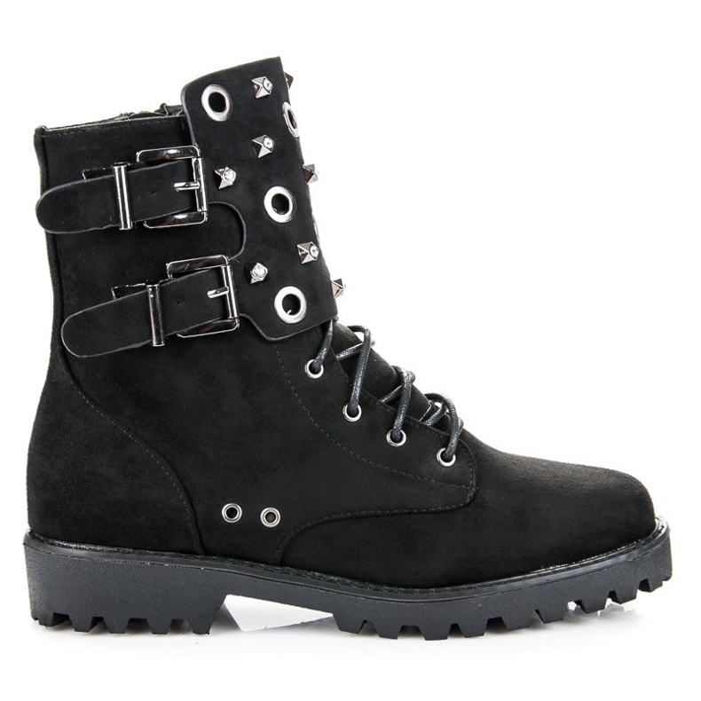 Vices New Collection Bottes de travail en daim le noir
