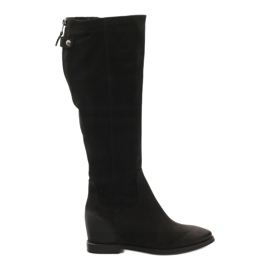 Bottes avec une fermeture éclair décorative Edeo 3138 le noir Bottes avec une fermeture éclair décorative Edeo 3138 le noir