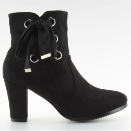 Bottines noires à talons C100 noir