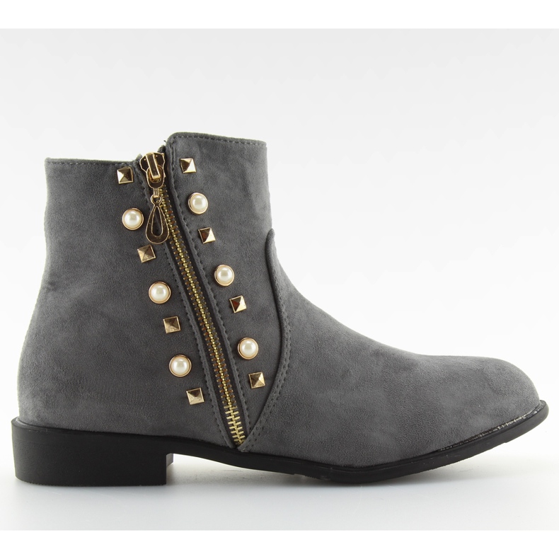 Boots à perles grises 30708 gris Boots à perles grises 30708 gris