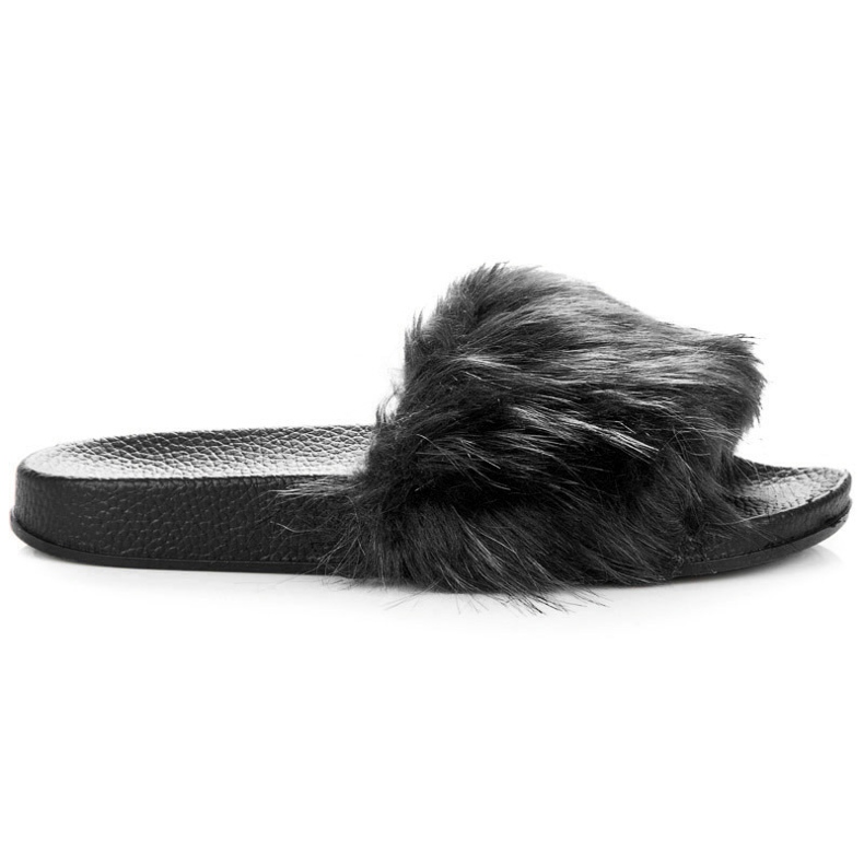 Yes Mile Chaussons moelleux noirs le noir