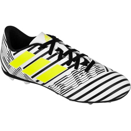 Chaussures de football Adidas Nemeziz 17.4 FxG Jr S82459 multicolore blanche