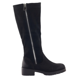 Bottes noires pour femmes Sergio Leone 0908
