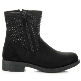 Abloom Bottes en daim d'automne le noir Abloom Bottes en daim d'automne le noir