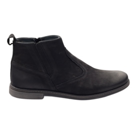 Bottines Jodhpur noires à fermeture éclair Riko 824