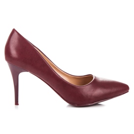 Ideal Shoes Escarpins bordeaux rouge Ideal Shoes Escarpins bordeaux rouge