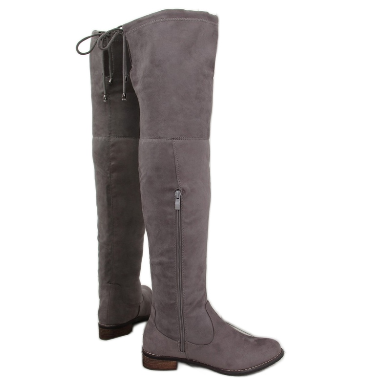 Bottes mousquetaires grises A-300 gris Bottes mousquetaires grises A-300 gris