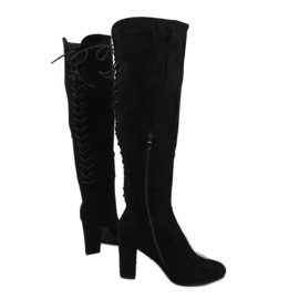 Bottines à lacets noires 15135-51 noir le noir