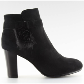 Bottes à pompon noir H192 noir le noir