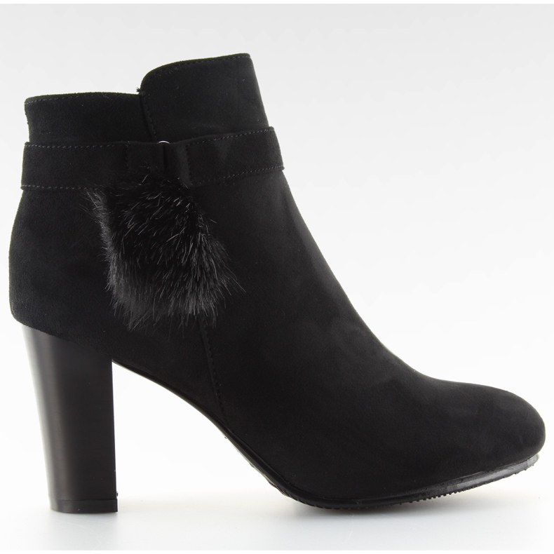 Bottes à pompon noir H192 noir le noir