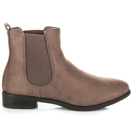 Juliet Bottines Chelsea confortables brun