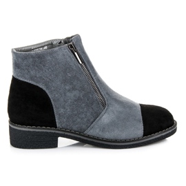 Vices Bottines en daim pour l'automne gris