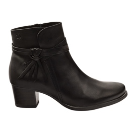 Bottes avec une fermeture éclair Caprice 25359 noir