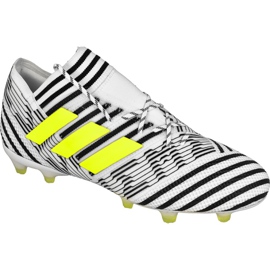 Chaussures de football Adidas Nemeziz 17.1 Fg M BB6075 multicolore blanc