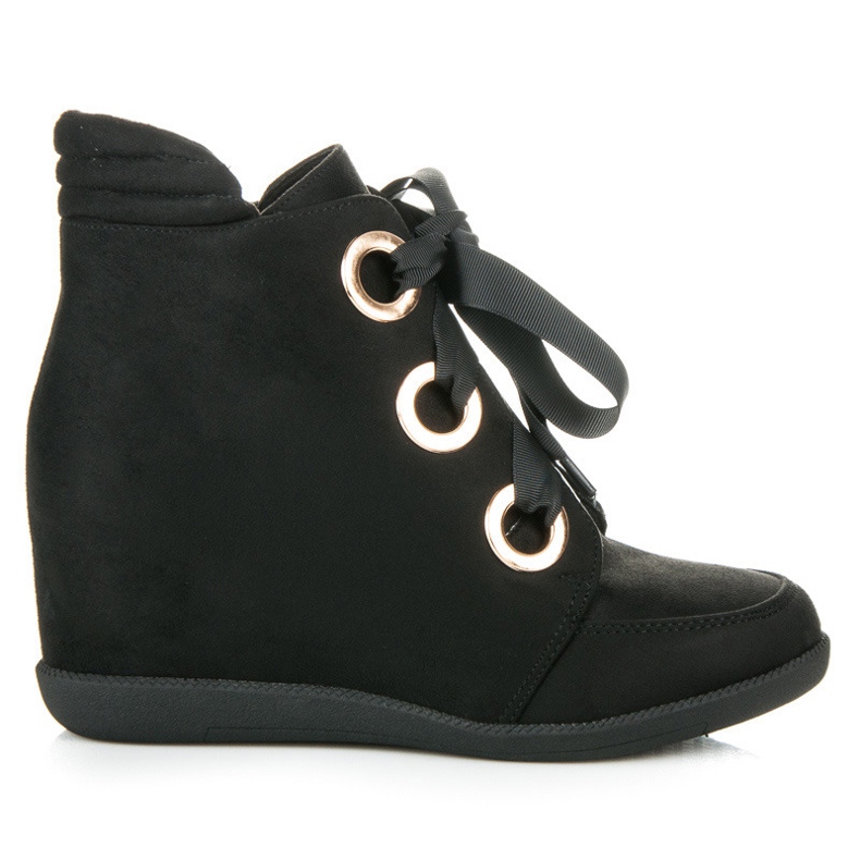 Kylie Bottines à ruban le noir