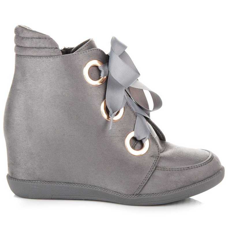 Kylie Bottines à ruban gris Kylie Bottines à ruban gris