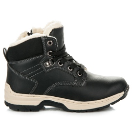 Arrigo Bello Bottines en peau de mouton noir