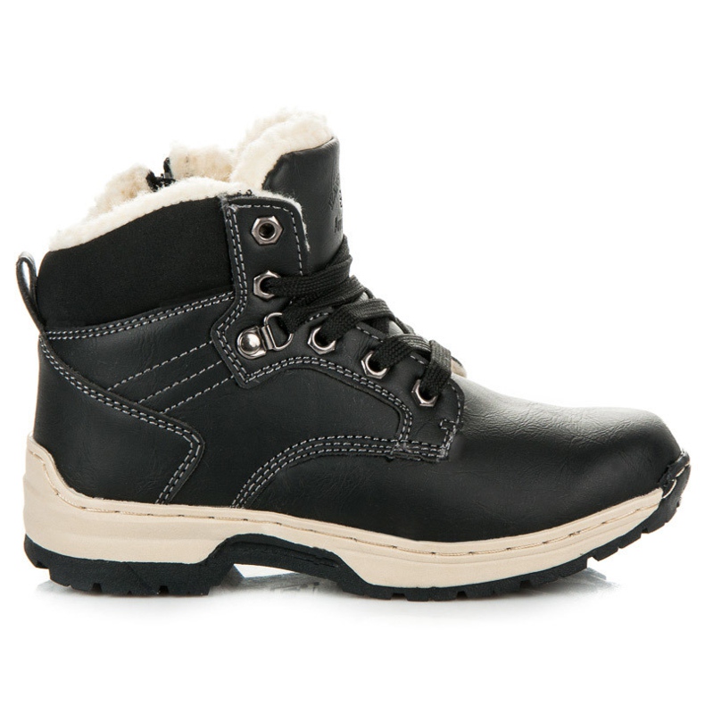 Arrigo Bello Bottines en peau de mouton le noir