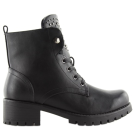 Bottes noires bottes noires HQ-8A809-1 noir le noir