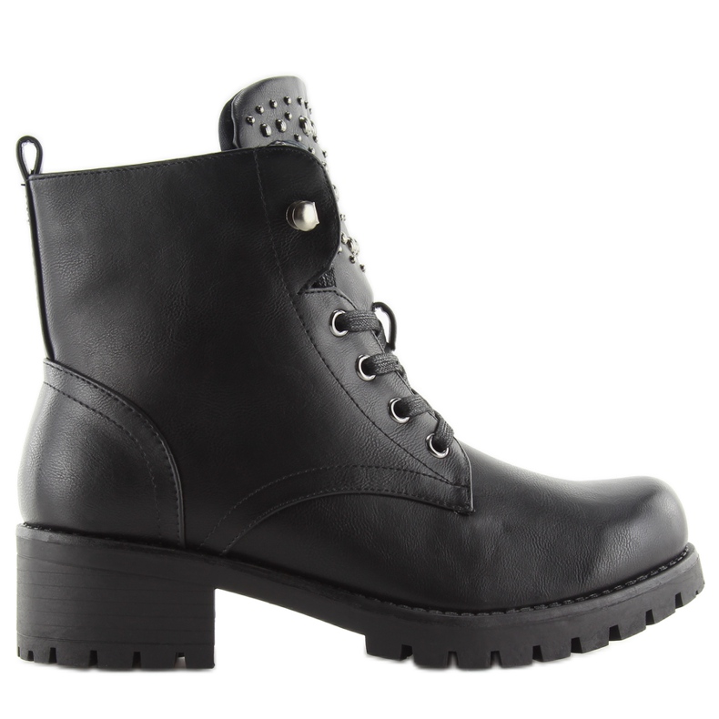 Bottes noires bottes noires HQ-8A809-1 noir le noir