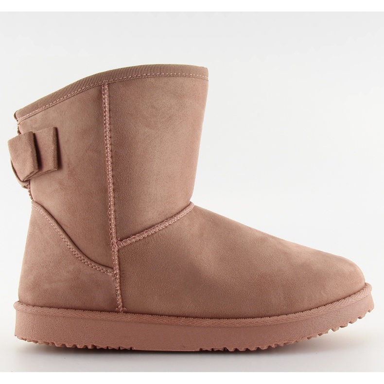 Bottes neige Emusy avec noeud rose B780 Rose