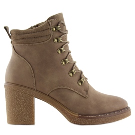 Escarpins à lacets beige 2873 kaki Escarpins à lacets beige 2873 kaki