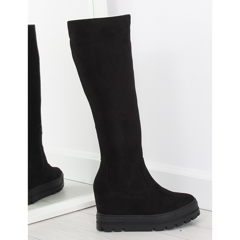 Bottes compensées Bottes de neige noires le noir
