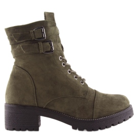 Bottes de travail en daim vert TS10 vert